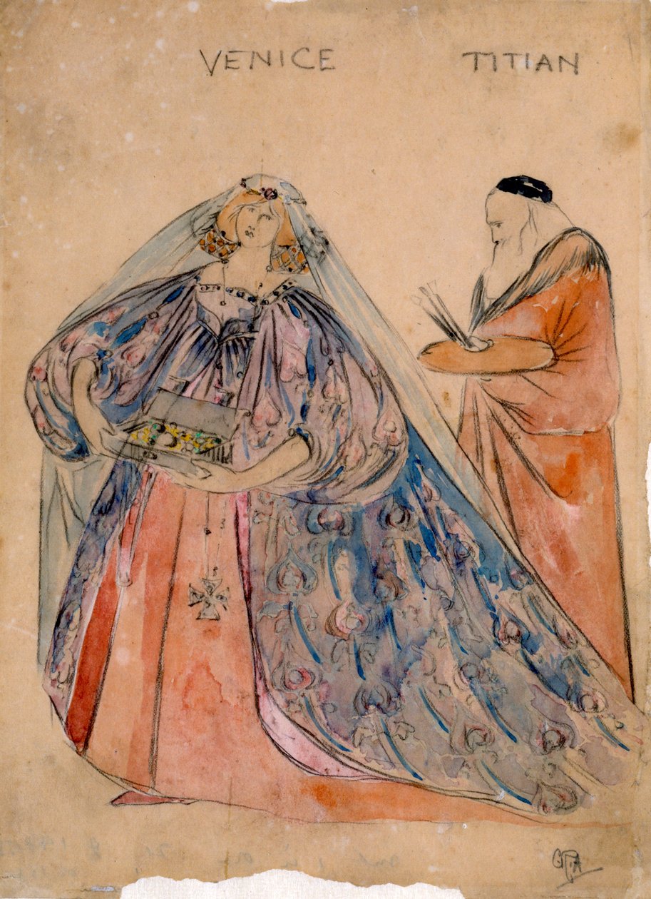 Vênus e Titã, de 1890 de English School