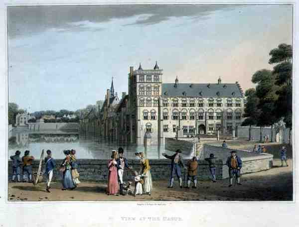 Vista em Haia, pub. de Robert Bowyer (1758-1834) de English School