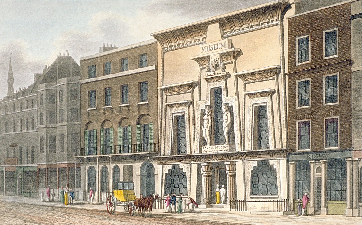 Vista, bois, museu, piccadilly, 1815 de English School