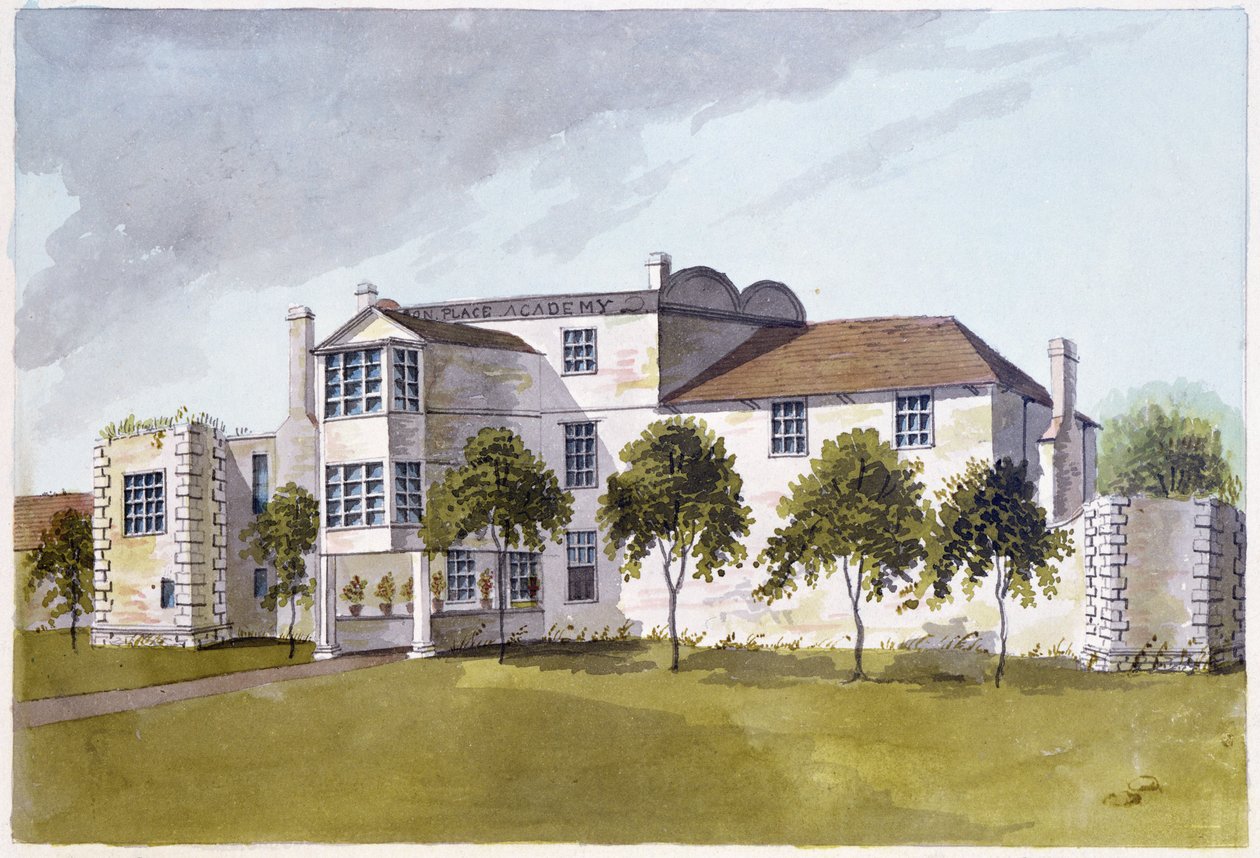 Vista da Casa de Sir Noel de Caron, 1809 de English School
