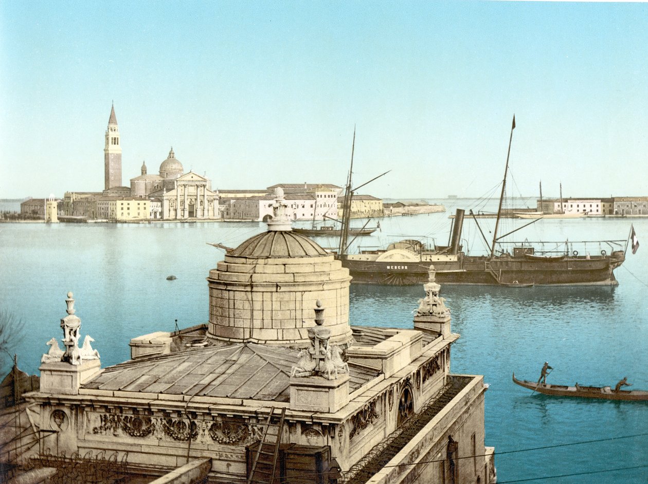 Vista de Veneza (foto colorida à mão) de English School