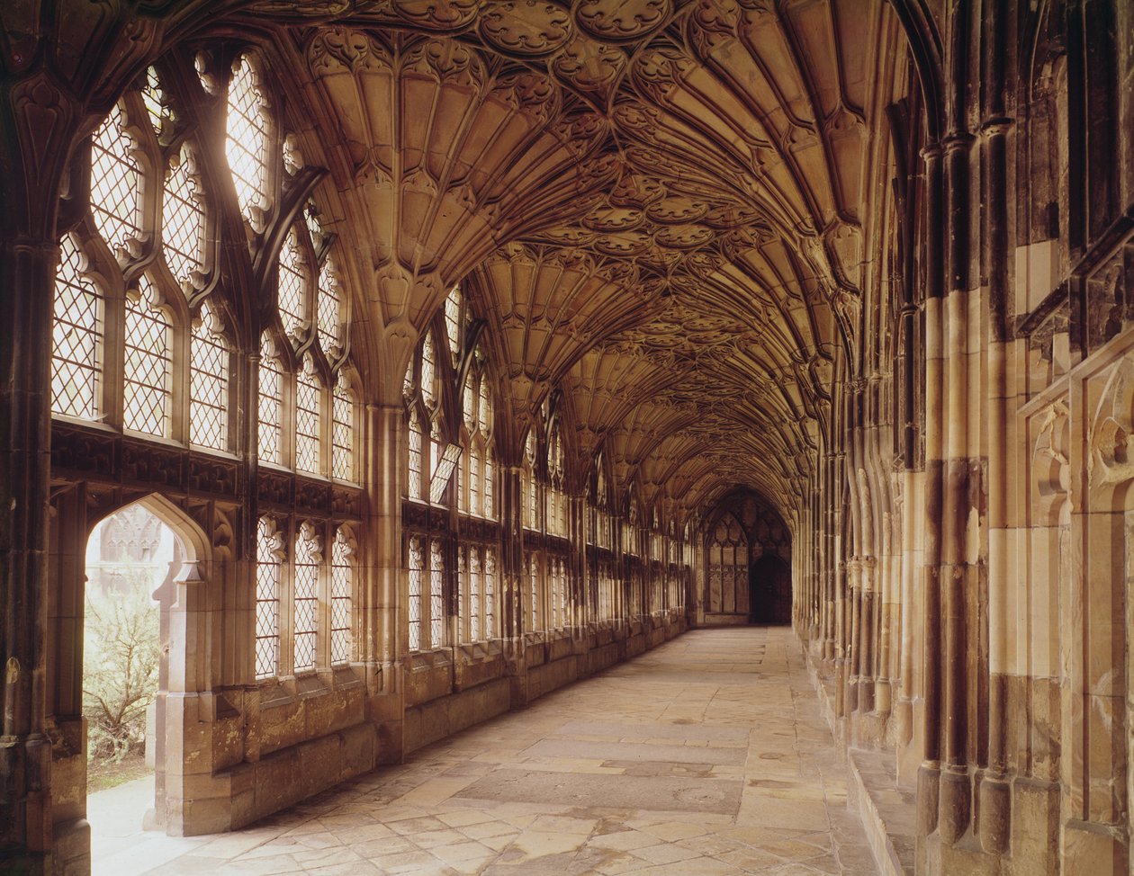 Vista dos claustros, c.1355 de English School