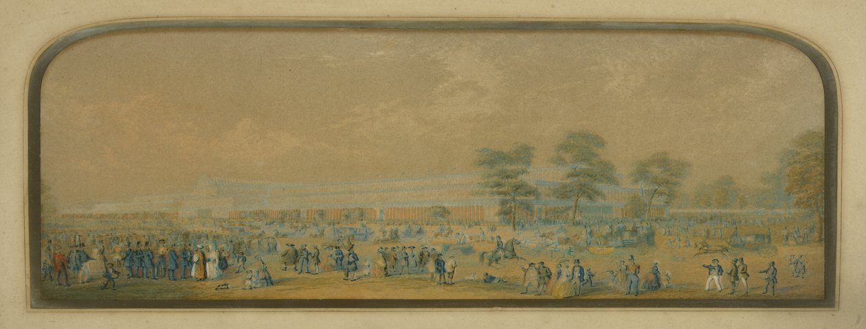 Vista do Palácio de Cristal, 1851 de English School