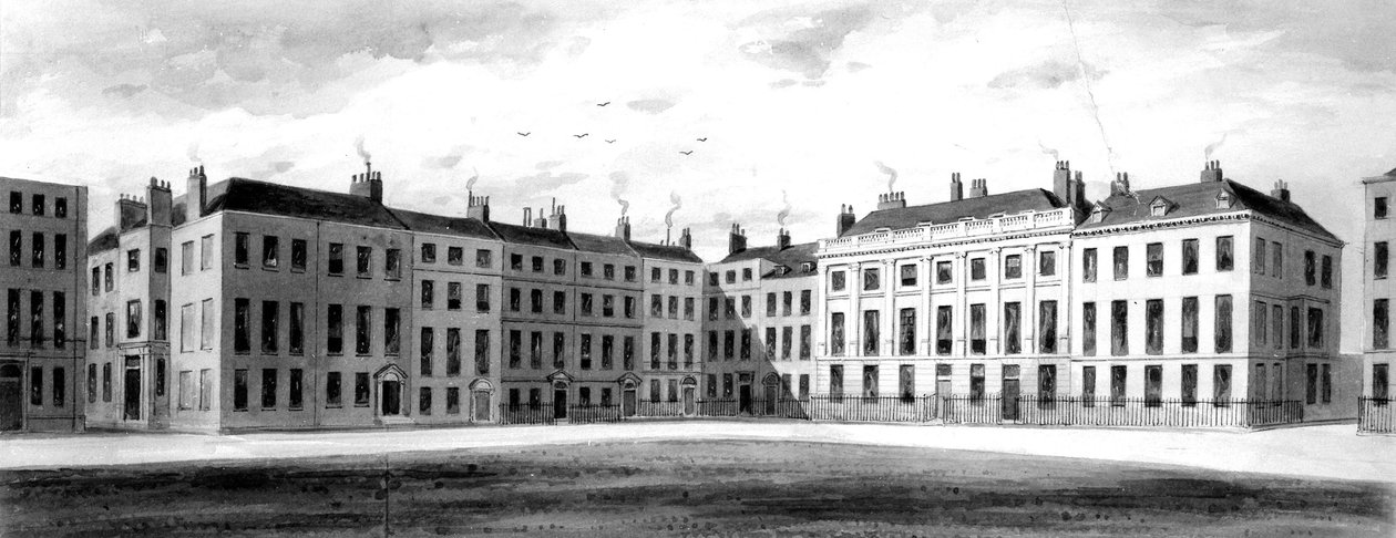 Vista do Lado Norte e do Lado Leste da Praça Soho, 1854 de English School