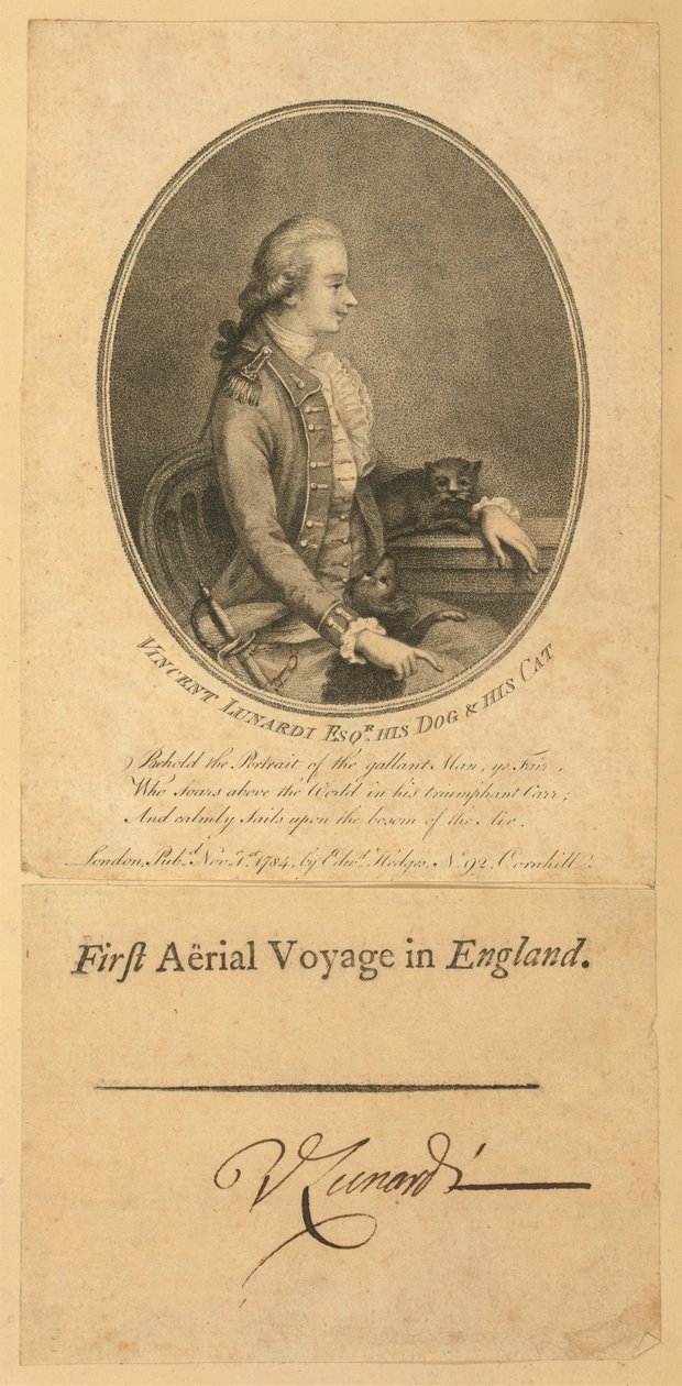 Vincent Lunardi, 1784 (stipple engraving) de English School