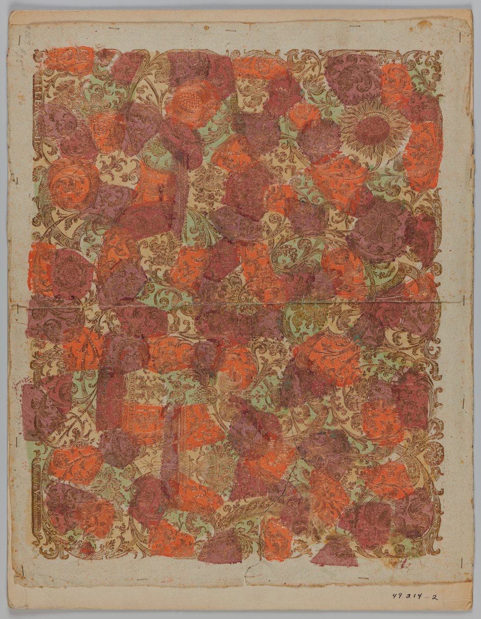 Desenho de papel de parede ou painel de tecido de English School