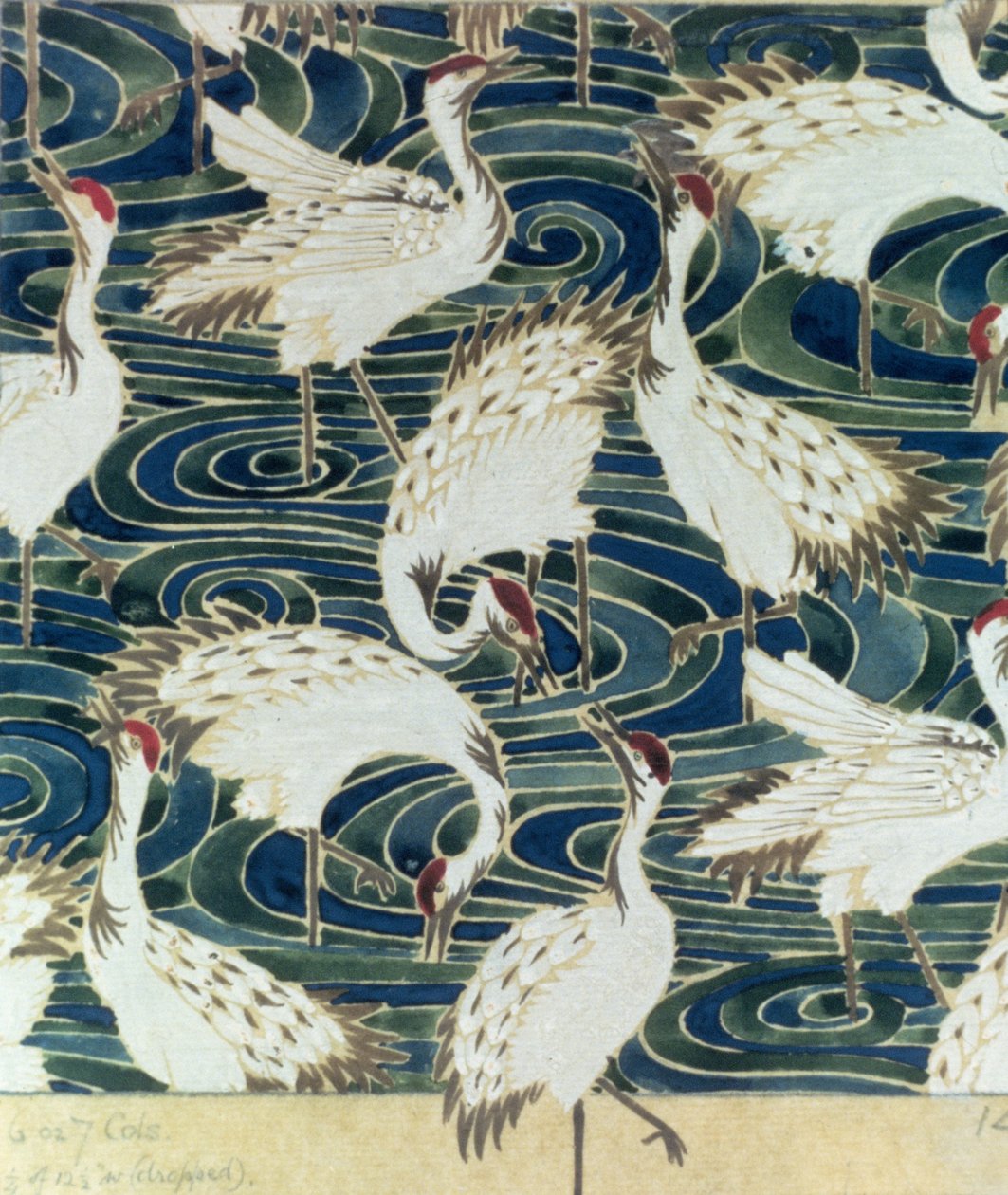 Design de papel de parede, pelo Silver Studio, c.1890 de English School