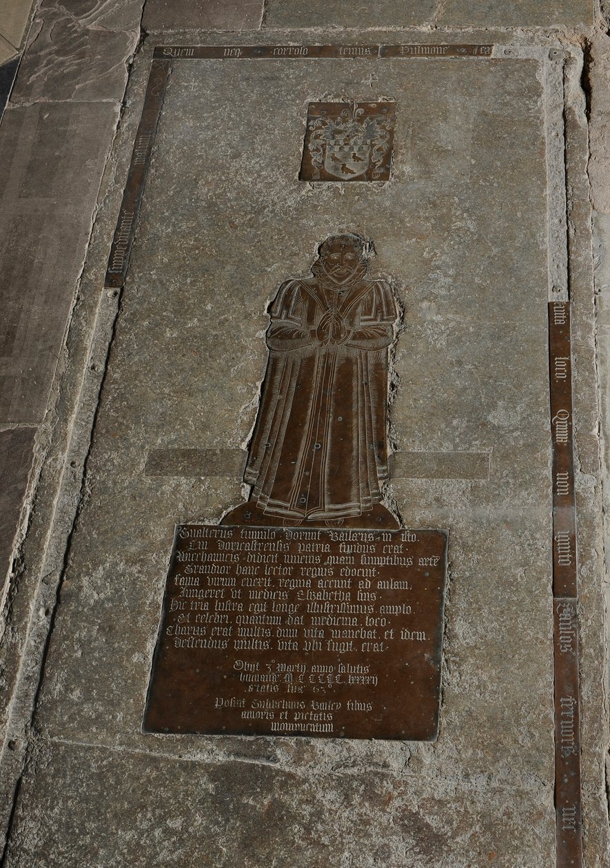Walter Bailey, 1592-93 (latão) (ver 434808-809 para detalhes) de English School