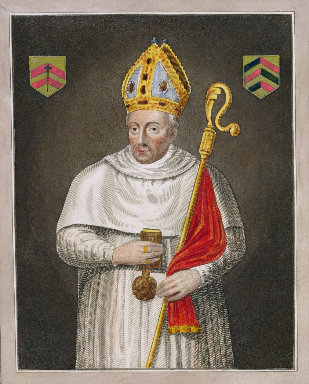 Walter de Merton (d.1277), depois de uma pintura na Galeria Bodleian de English School