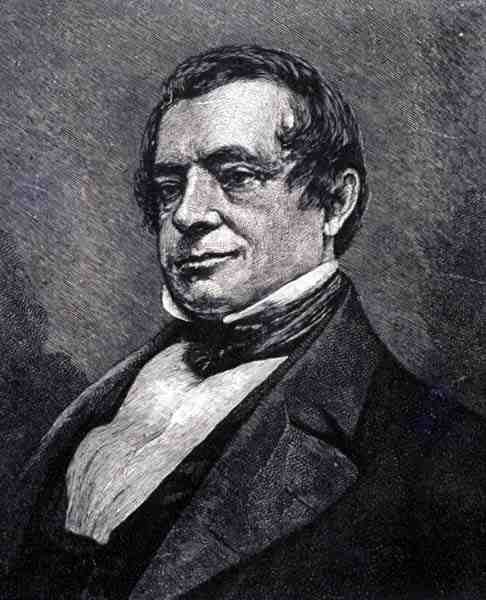 Washington Irving (1783-1859) (gravura) de English School