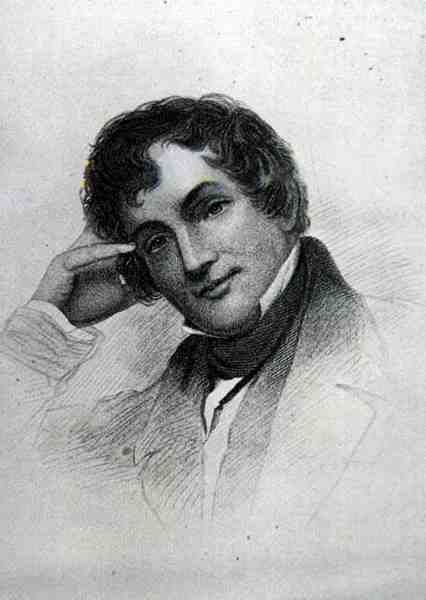 Washington Irving (1783-1859) (gravura) de English School