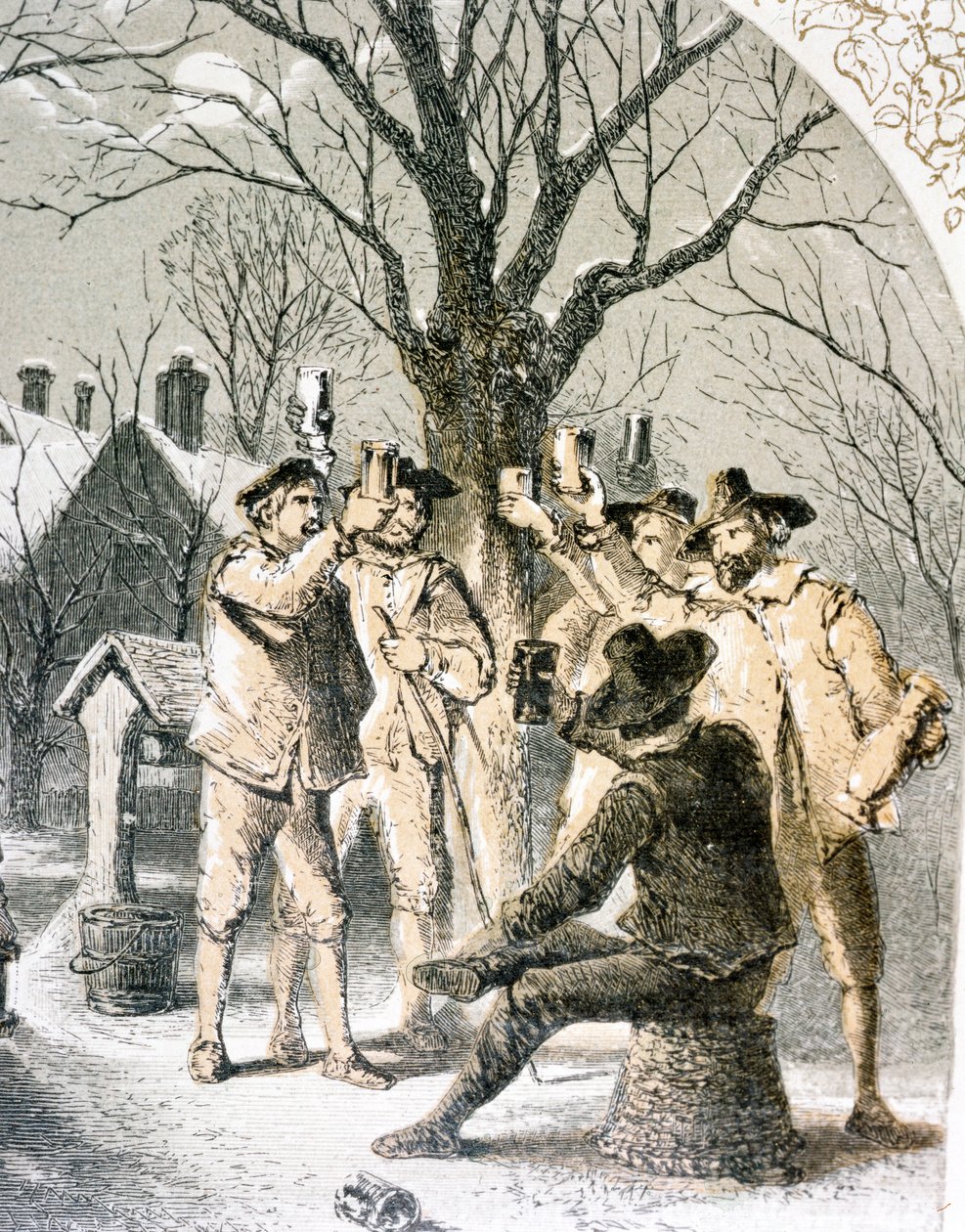 Wassailing as macieiras, 1840 de English School