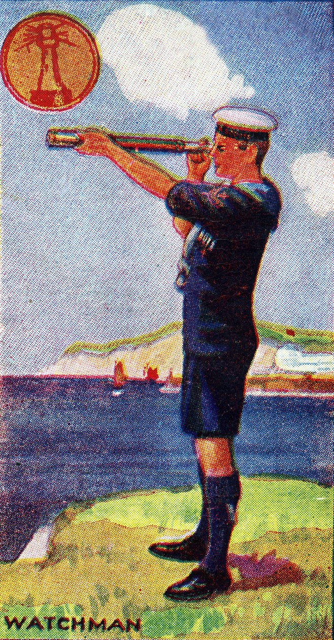 Emblema do escuteiro de Watchman, 1923 de English School
