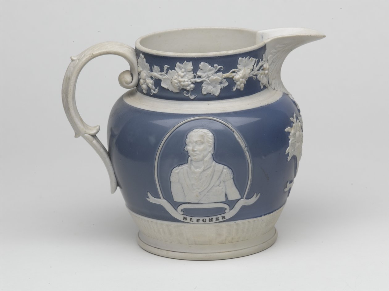 Waterloo jarro comemorativo, c.1815 (grés) de English School