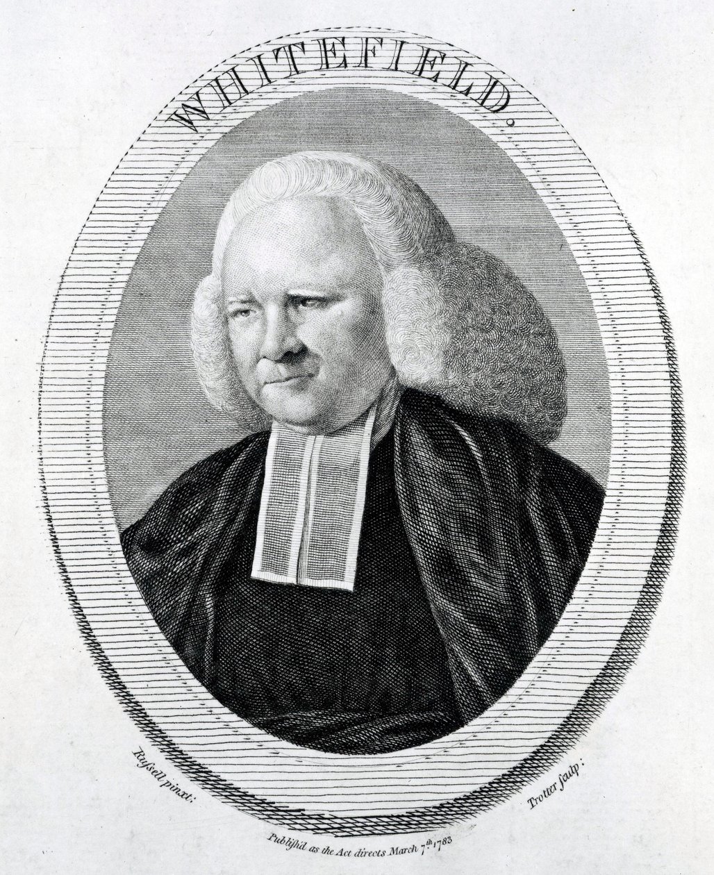 Whitefield, gravado por Trotter depois de Russell, 1783 de English School