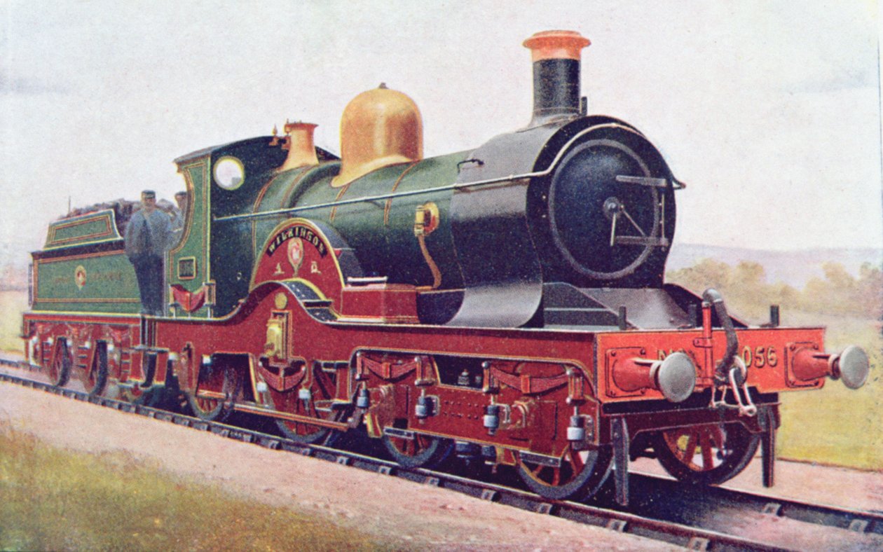 Wilkinson da Great Western Railway, ilustração de O Livro da Locomotiva de G. Gibbard Jackson, publicado em 1924 de English School