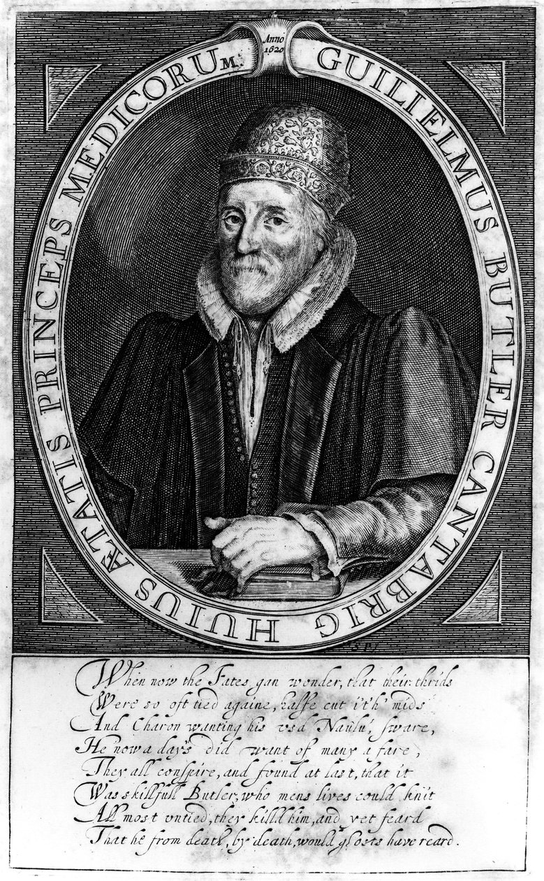 William Butler, depois de um retrato original em Clare Hall, Cambridge, 1620 de English School