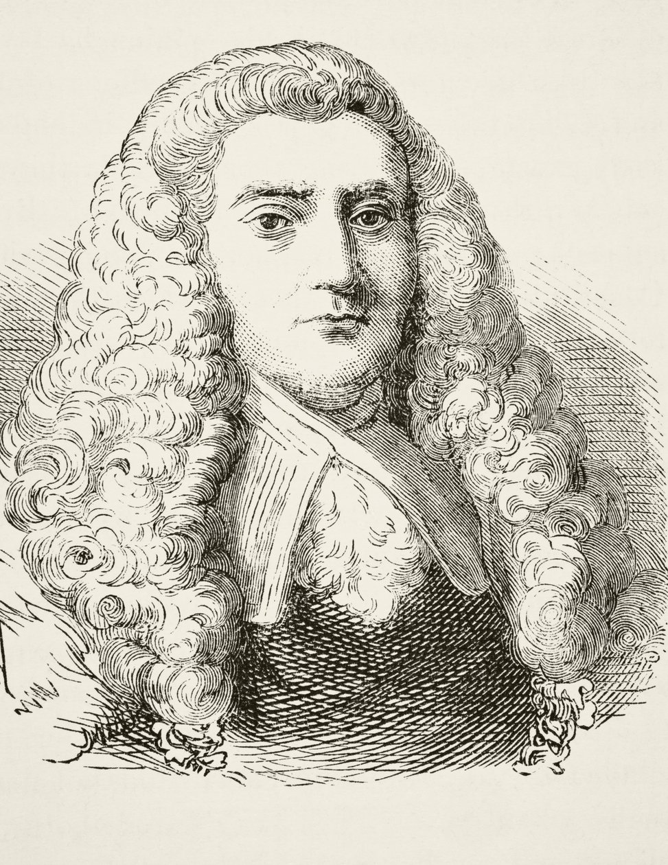 William Murray, 1º Conde de Mansfield, de "A História Nacional e Doméstica da Inglaterra", de William Hickman Smith Aubrey (1858-1916) publicou Londres, c.1890 de English School