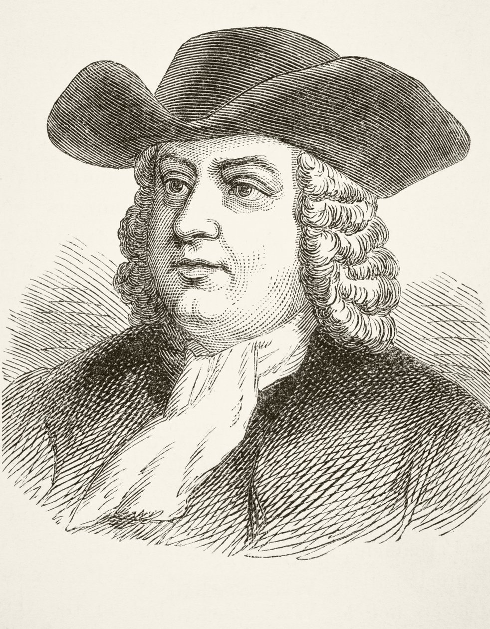William Penn, de "A História Nacional e Doméstica da Inglaterra", de William Hickman Smith Aubrey (1858-1916) publicou Londres, c.1890 de English School