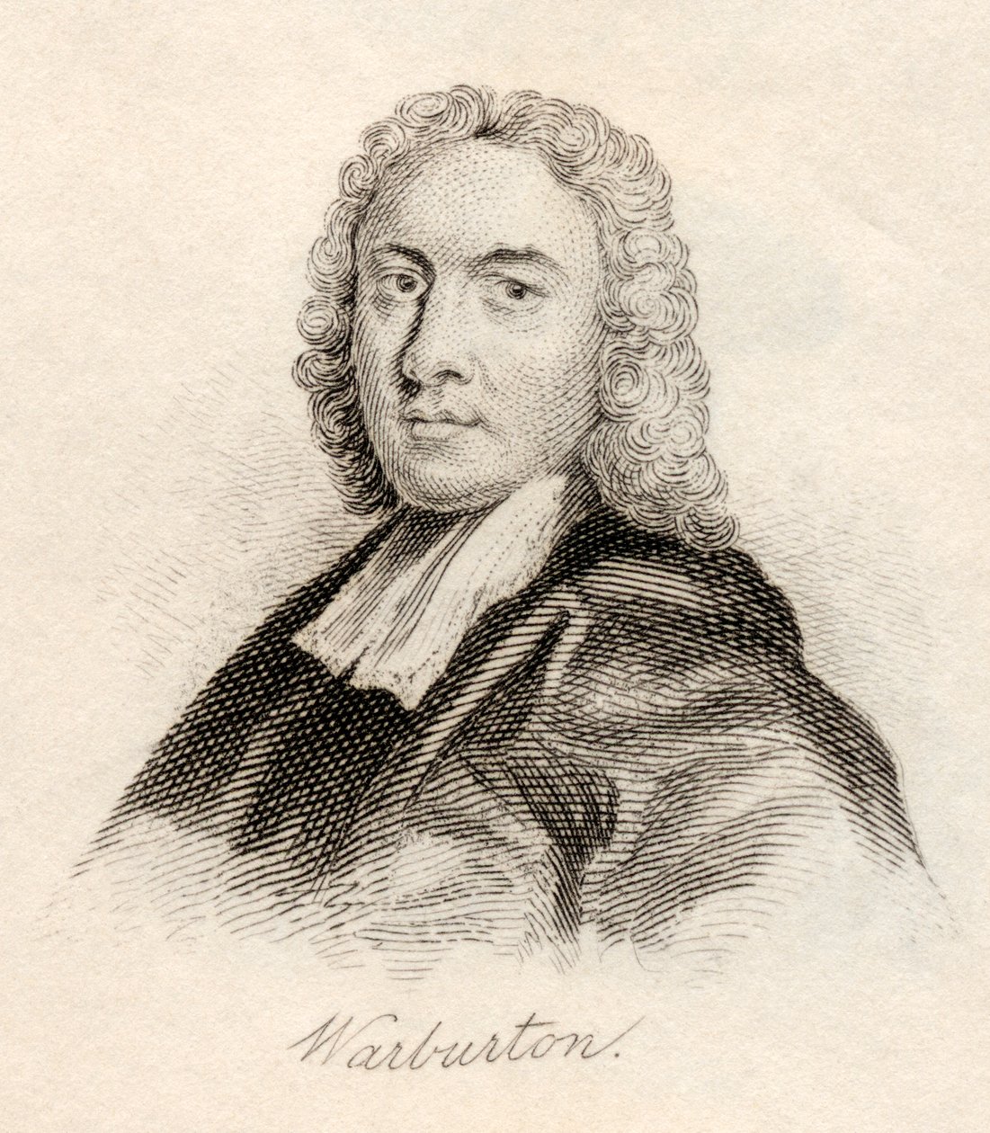 William Warburton, do "Dicionário Histórico de Crabb", publicado em 1825 de English School