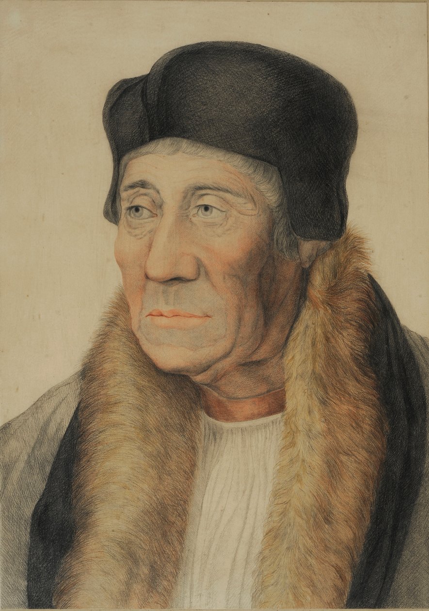 William Warham, gravado por Bartolozzi (gravura colorida à mão) de English School