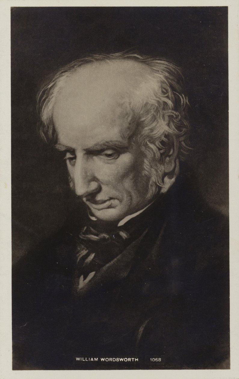 William Wordsworth (1770-1850), poeta inglês (litografia) de English School
