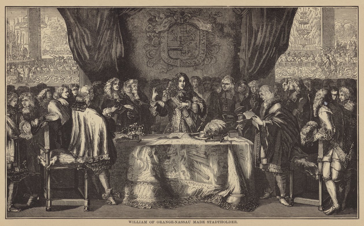 Guilherme de Orange-Nassau como Stadtholder (gravura) de English School