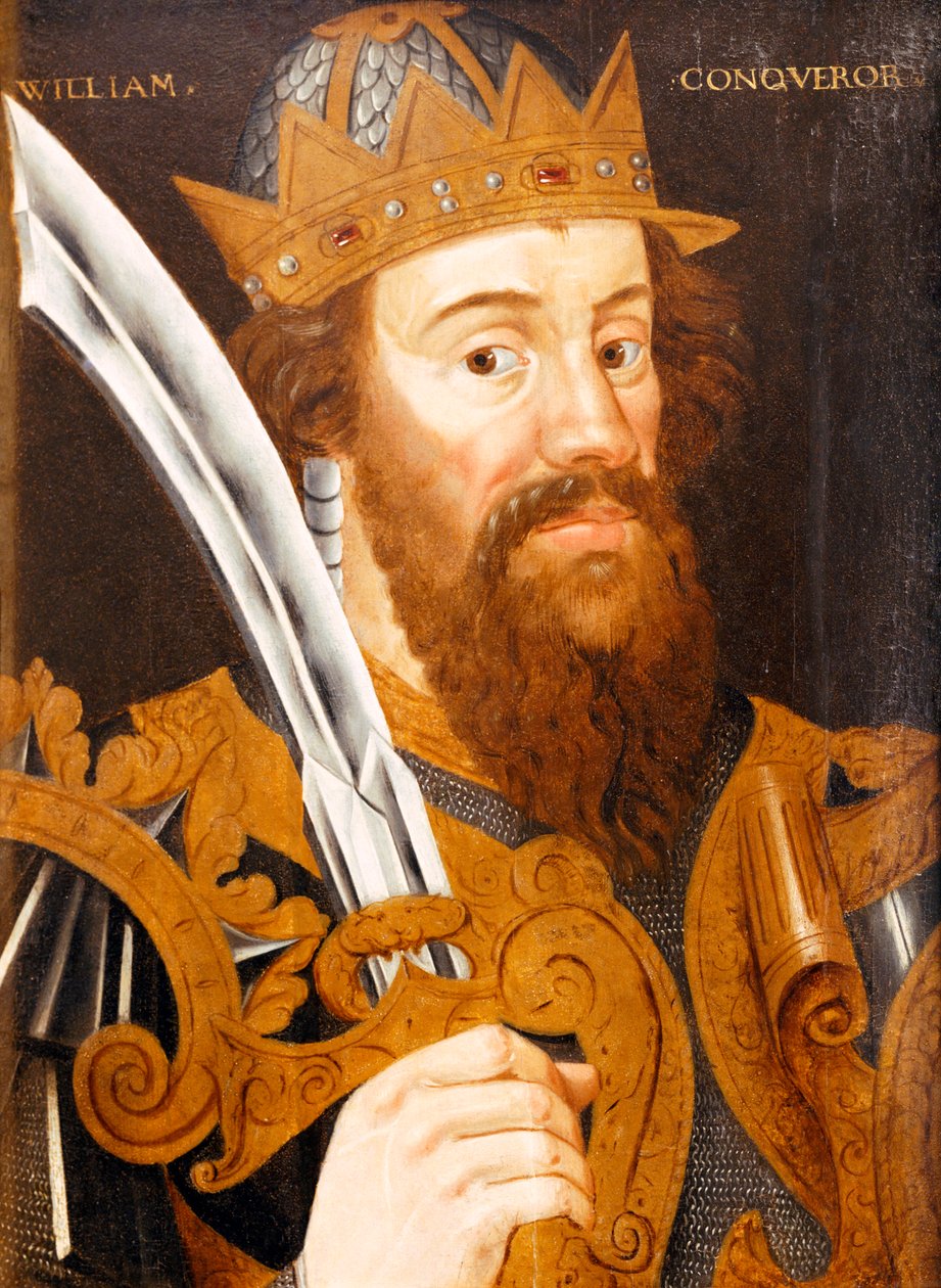 William the Conquerer, c.1580 (óleo sobre painel) de English School