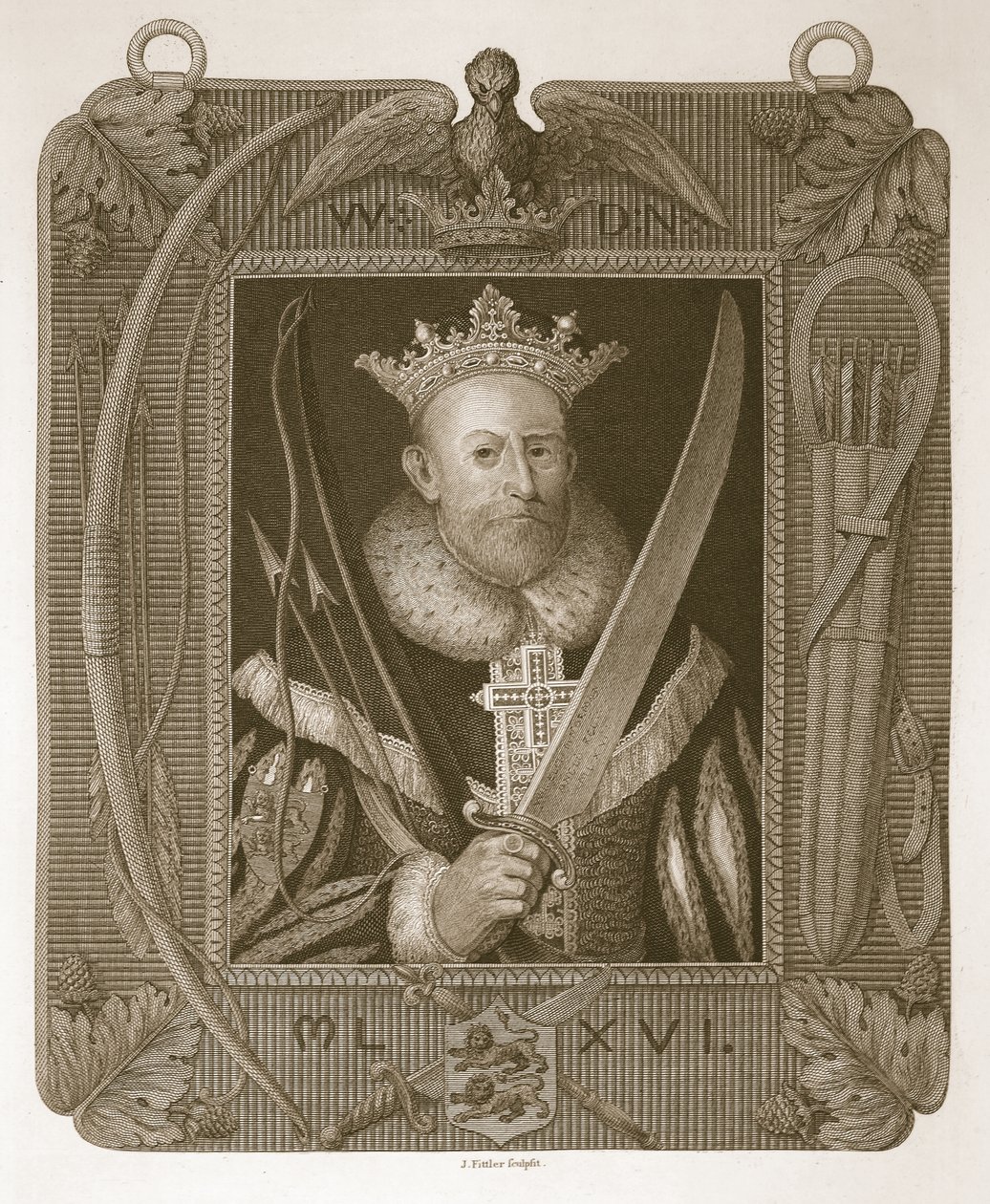 William o primeiro, gravado por J. Fittler, ilustração de David Humes A História da Inglaterra, pub. por R. Bowyer, Londres, 1812 de English School