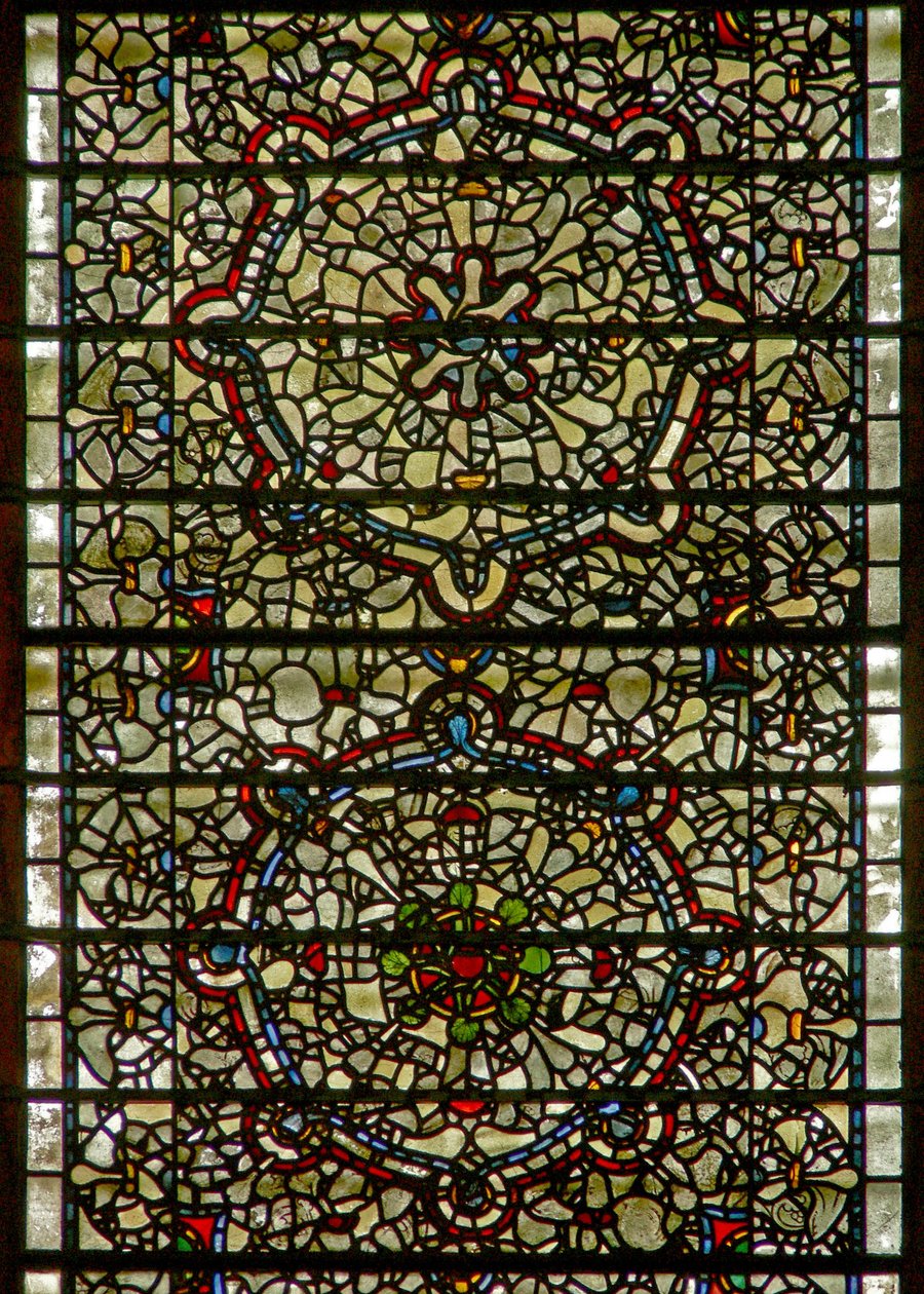 Janela cinco irmãs retratando grisaille de English School