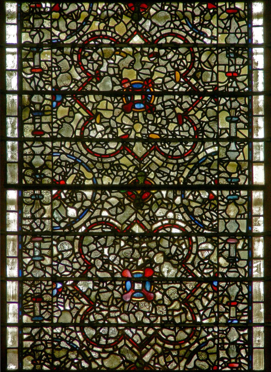 Janela cinco irmãs retratando grisaille de English School
