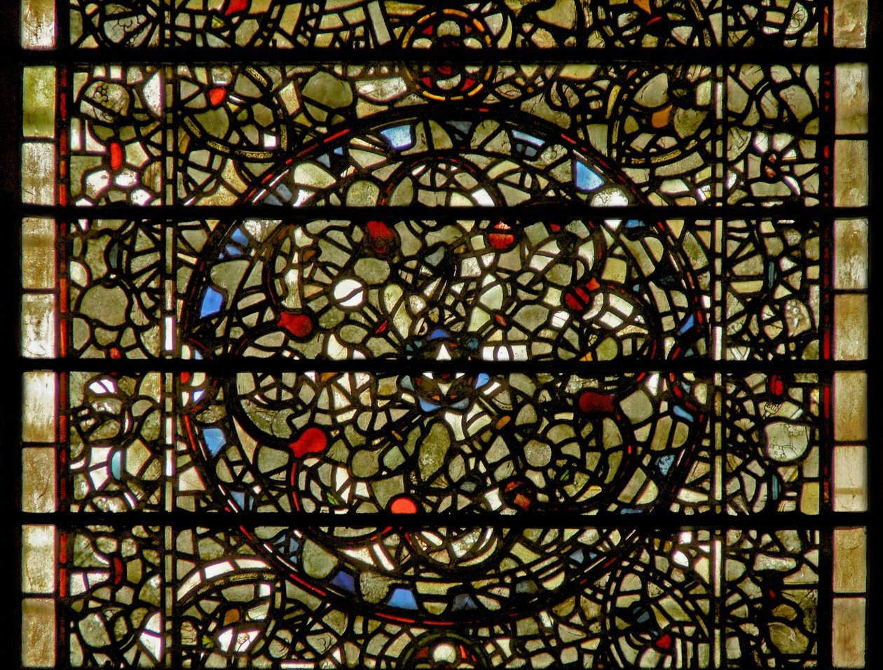 Janela cinco irmãs retratando grisaille de English School