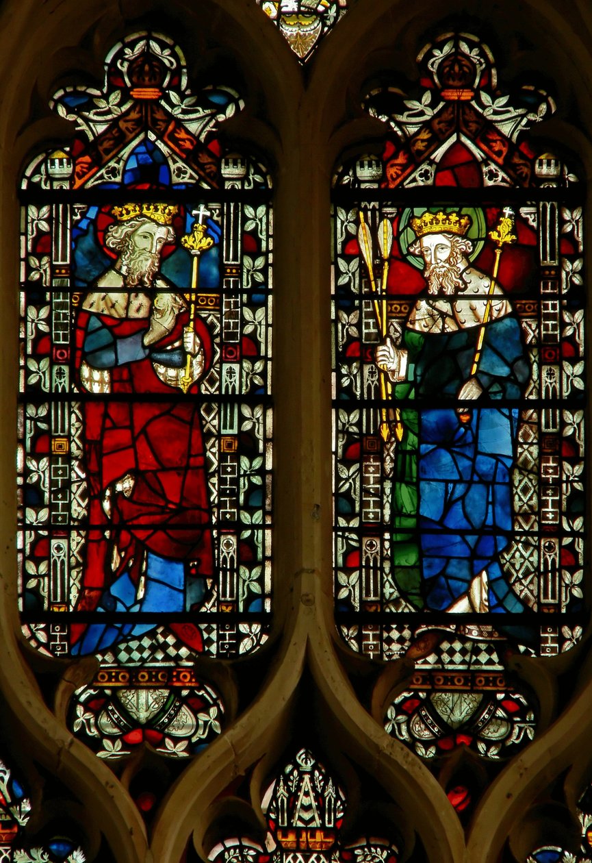 Janela retratando Edward, o Confessor e o Rei Edmund de English School