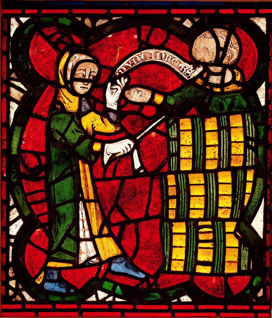 Janela, descrevendo, um, barril, vendedor, c.1300 de English School