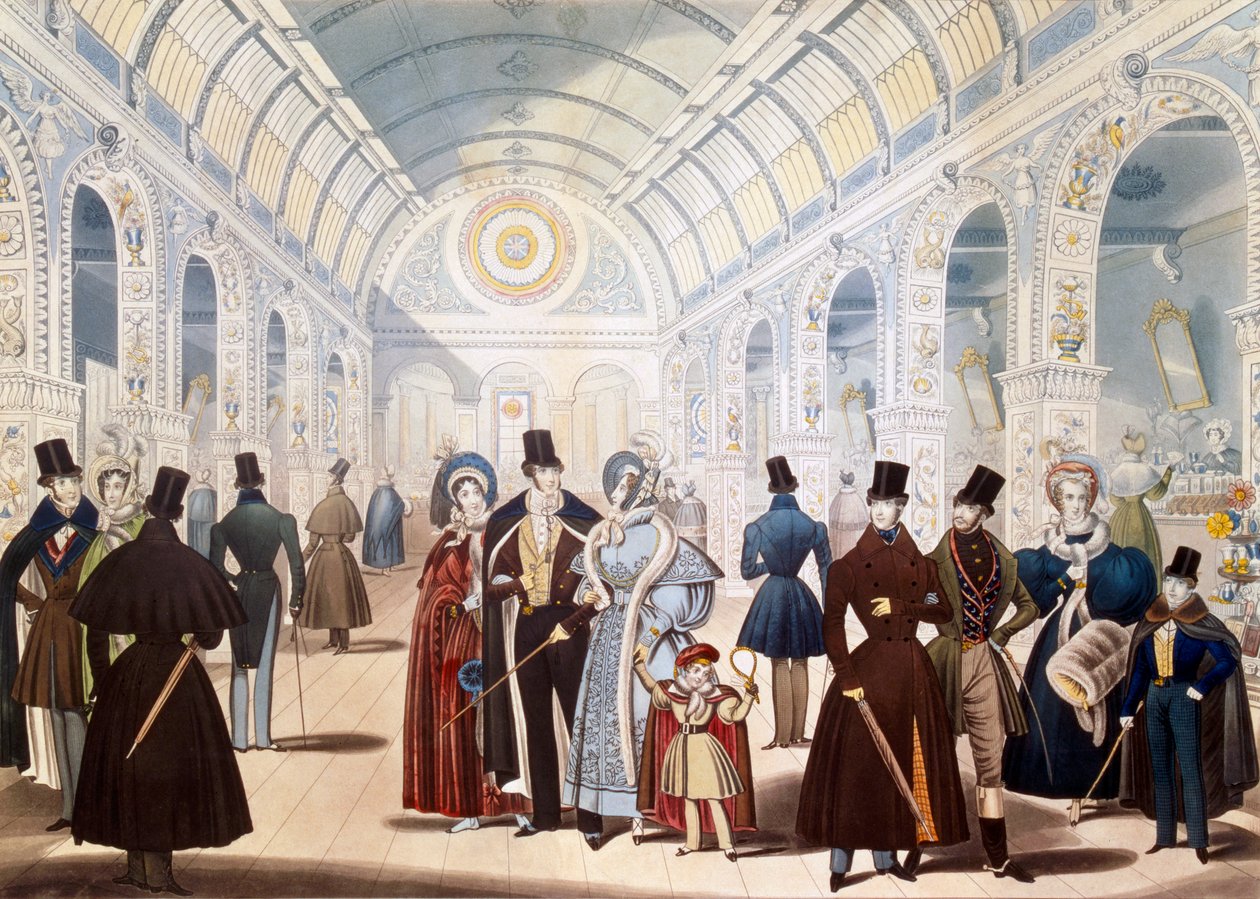 Moda de inverno de novembro de 1834 a abril de 1835, pub. por B Read de English School