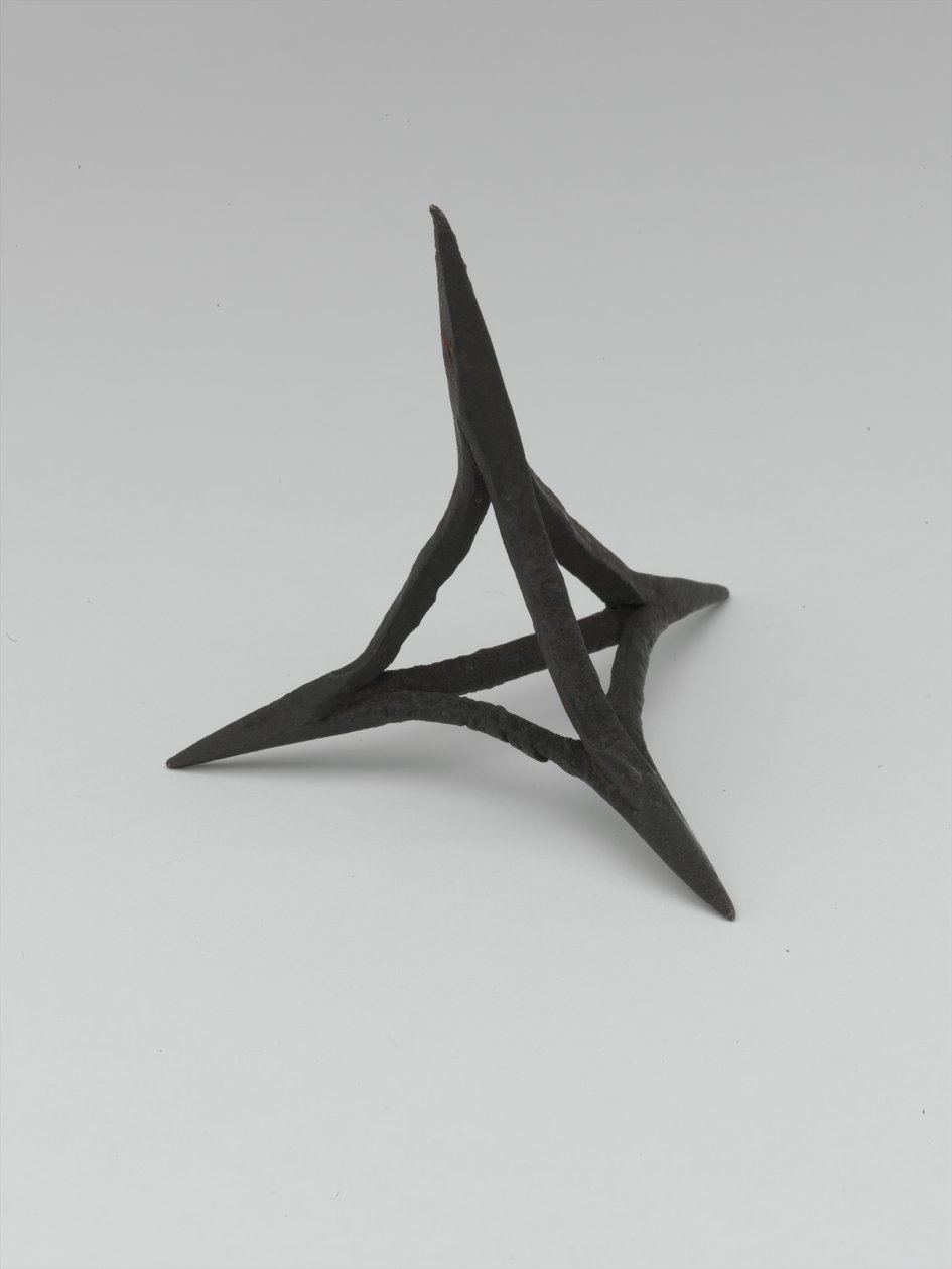 Caltrop de ferro forjado, século XVI de English School
