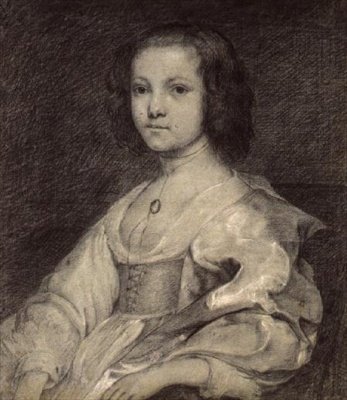 Jovem Mulher de Fantasia, c.1630 de English School