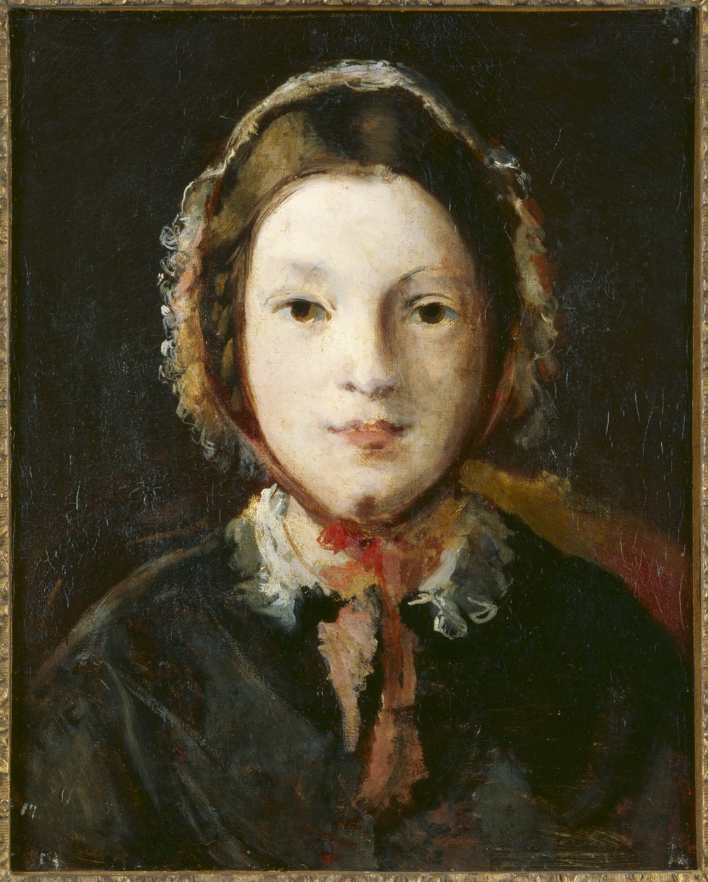 Mulher jovem, com, um, capota de English School