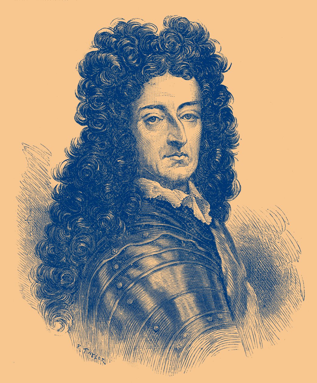 retrato do Rei Guilherme III (gravura) de English School
