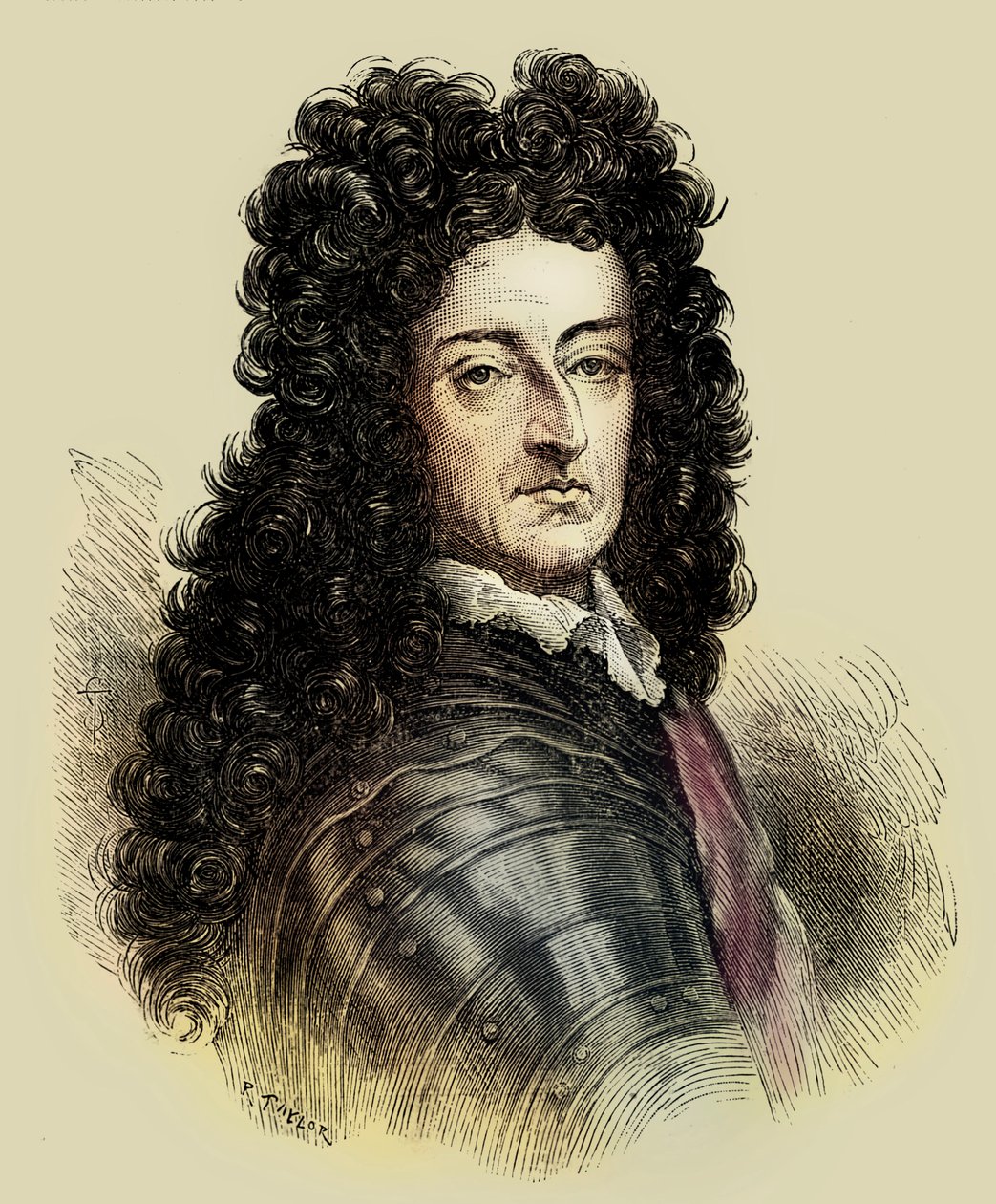 retrato do Rei Guilherme III (gravura) de English School