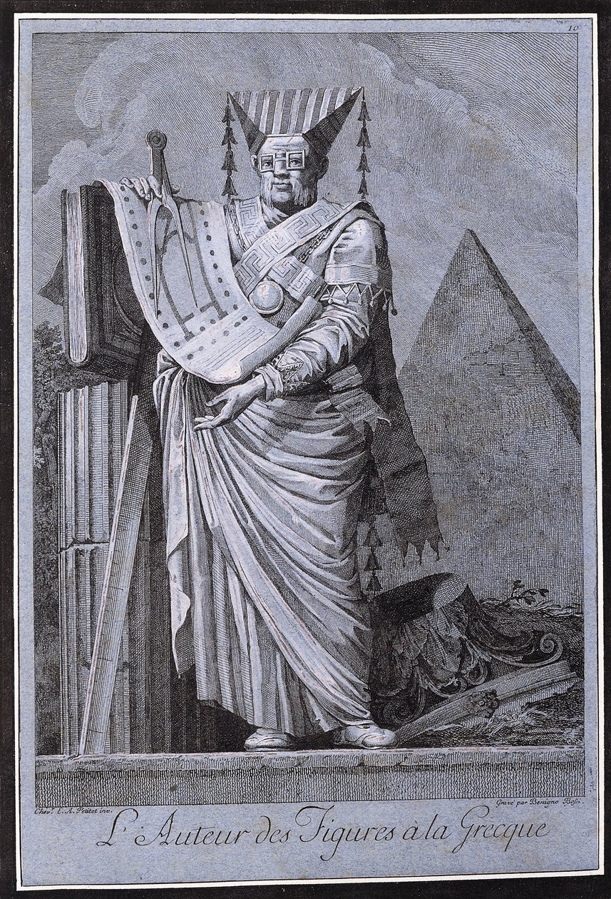 O Arquiteto em Estilo Grego, 1771 de Ennemond Alexandre Petitot
