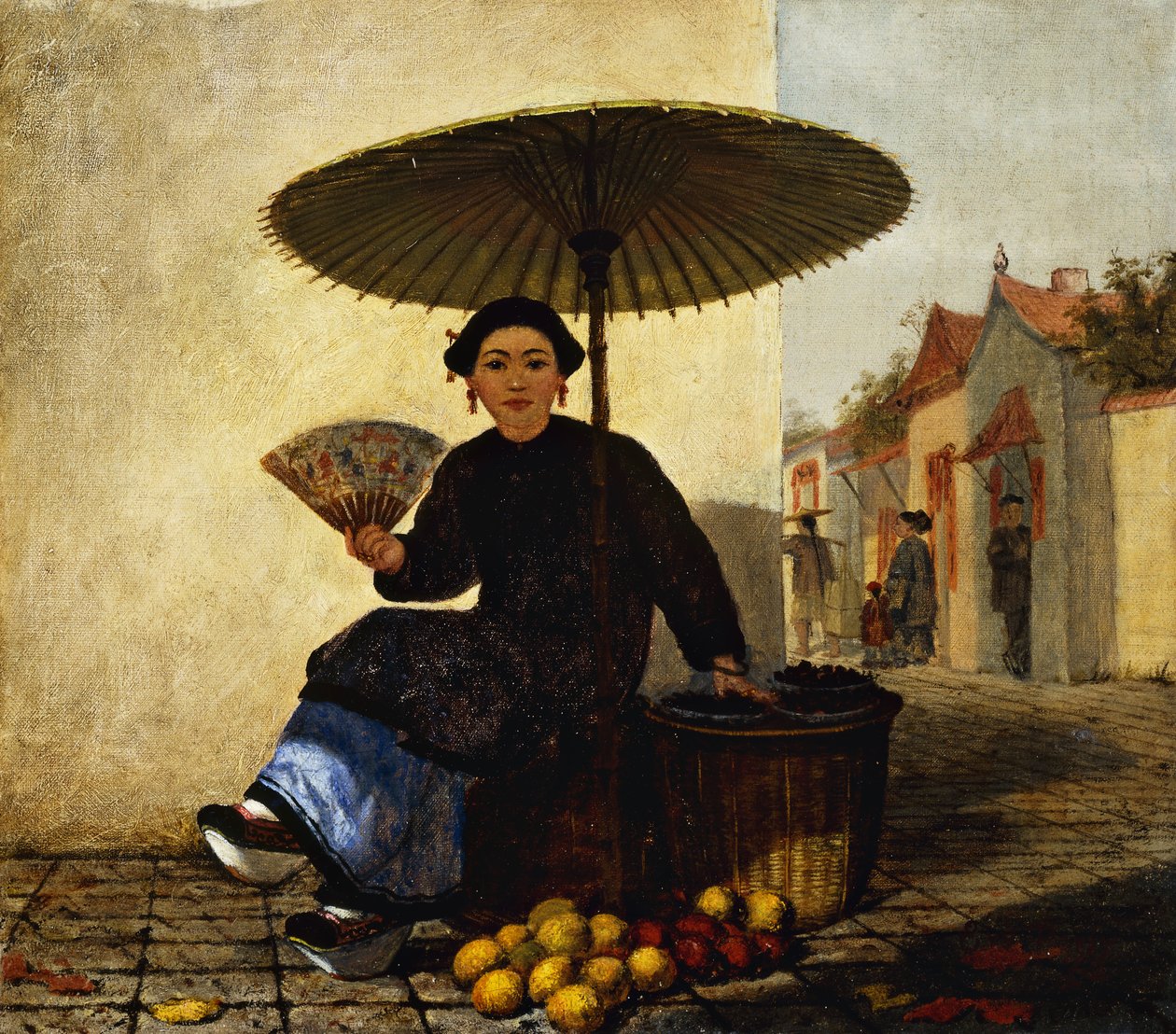 Vendedor de frutas, 1862 de Enoch Wood Perry