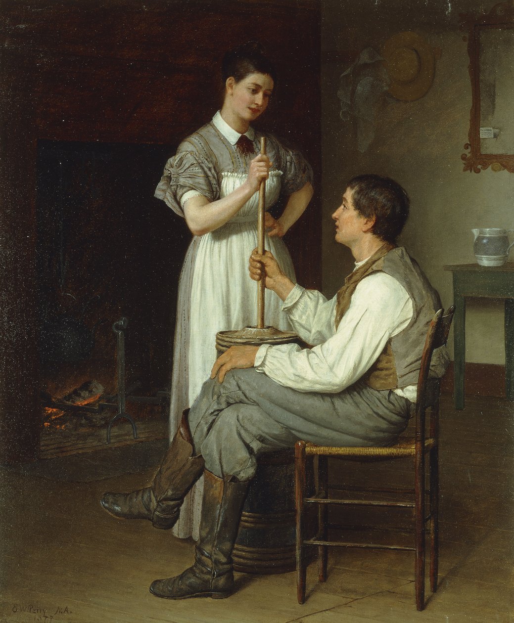 A mão amiga, 1877 de Enoch Wood Perry