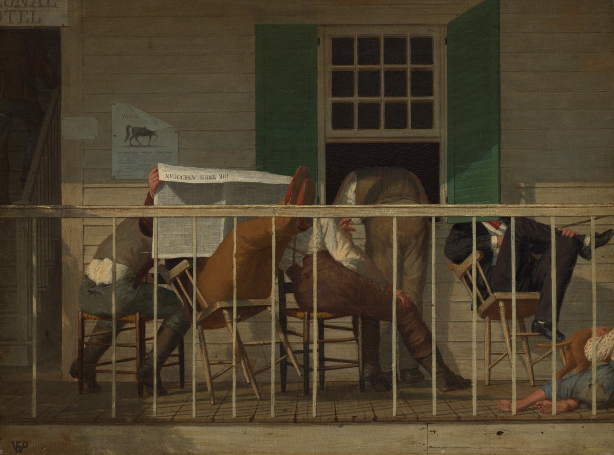 O Verdadeiro Americano, ca. 1874 de Enoch Wood Perry
