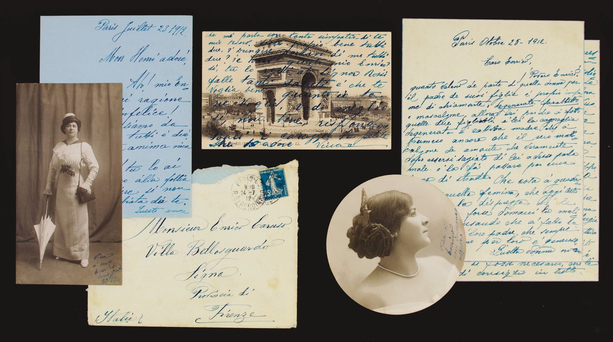 Arquivos pessoais de correspondência, 1897-1908, 1912-21 de Enrico Caruso