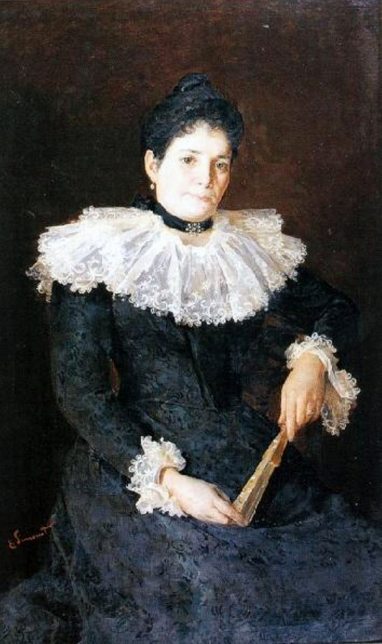 Retrato de senhora de Enrique Simonet