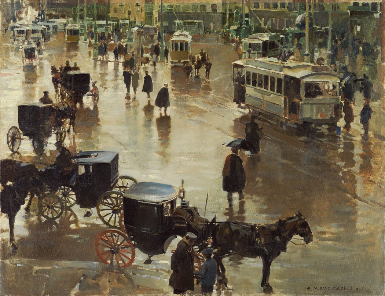 A Puerta del Sol, Madri de Enrique Martínez Cubells