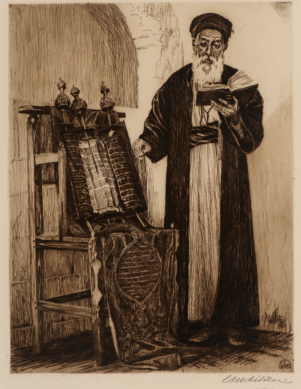 Sumo Sacerdote samaritano de Ephraim Moses Lilien