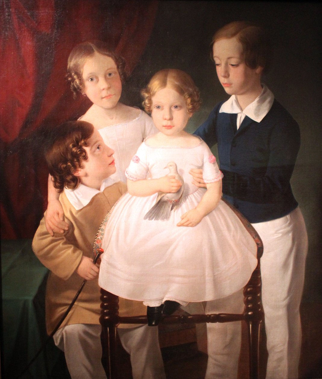 Os quatro filhos do fabricante de carpintaria Franz Zlamal em Viena de Erasmus Engert