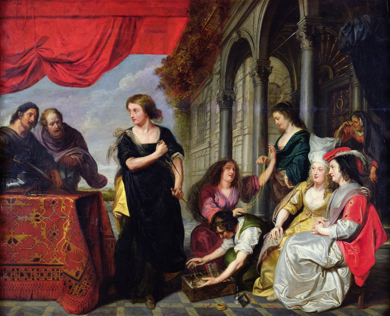 Ulisses entre os Lycomedes de Erasmus Quellinus II
